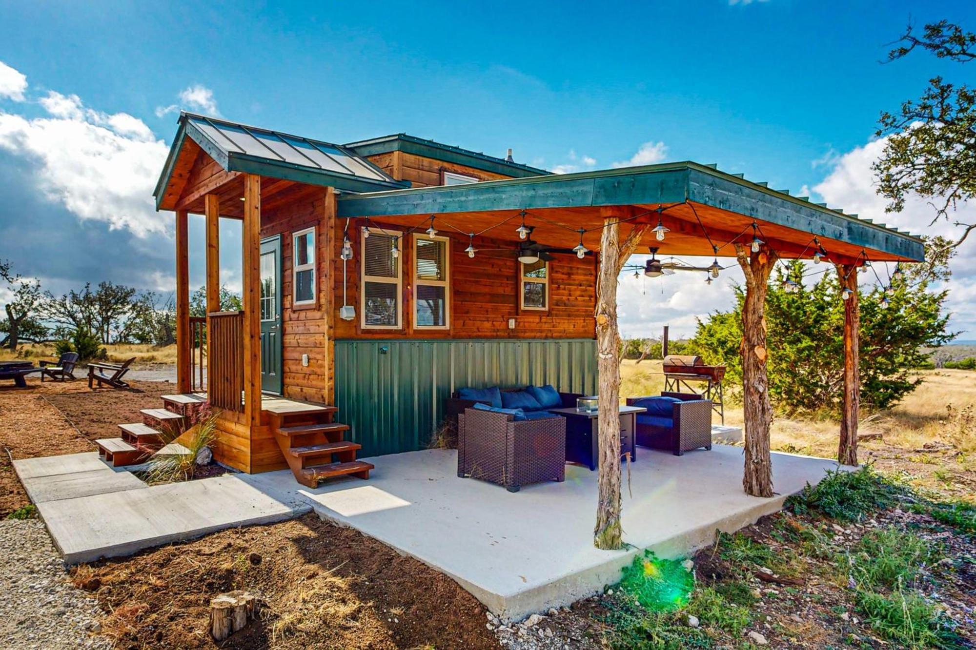 Green Cabin On The Ranch Harper المظهر الخارجي الصورة